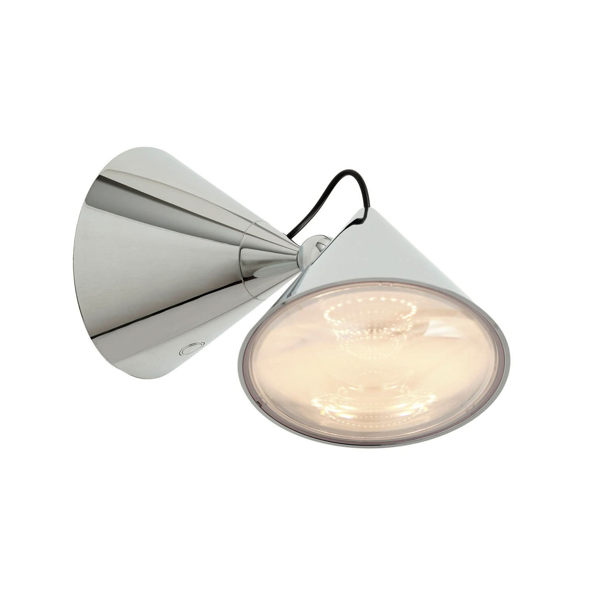 Applique murale LED Pose en acier, argenté, hauteur 14,9 cm