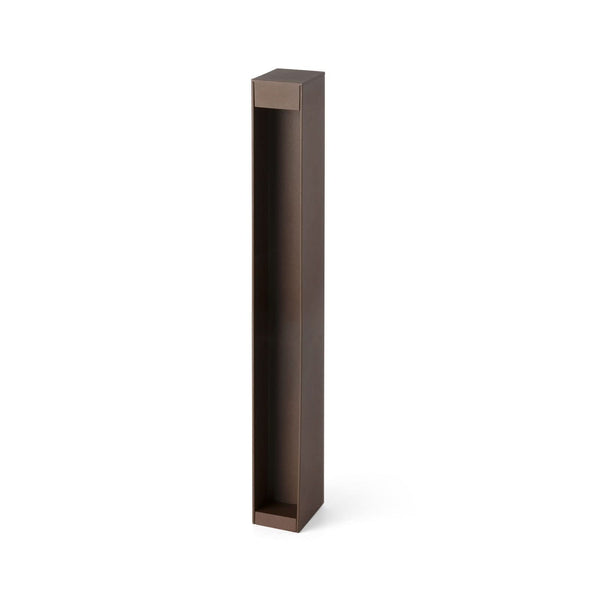 Potelet d'extérieur LED Cerler en aluminium, rouille, hauteur 60 cm, IP65
