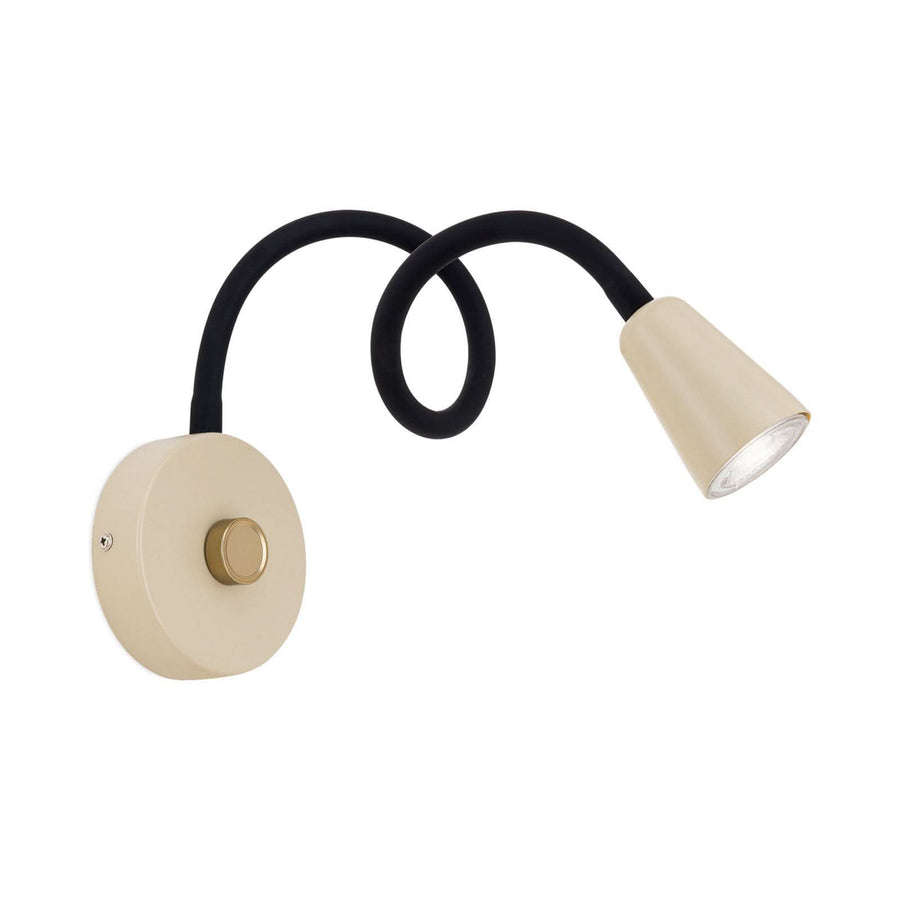 Applique murale Dotty en acier, beige