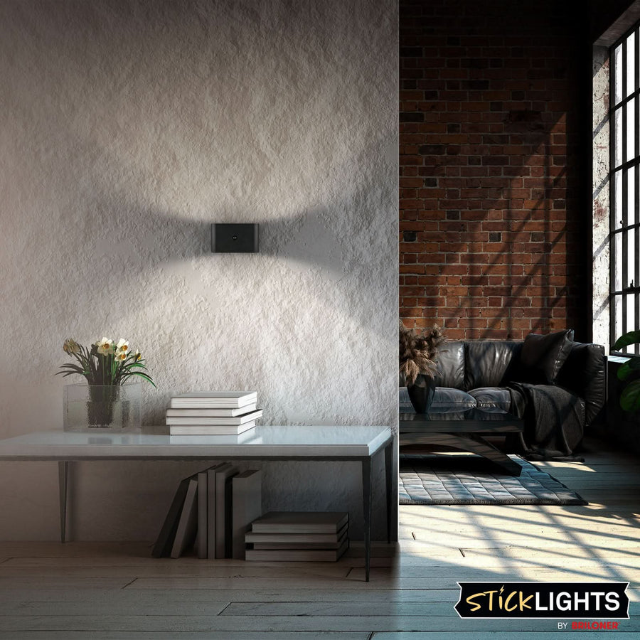 Applique murale LED rechargeable Chat, noir mat, hauteur 9,5 cm