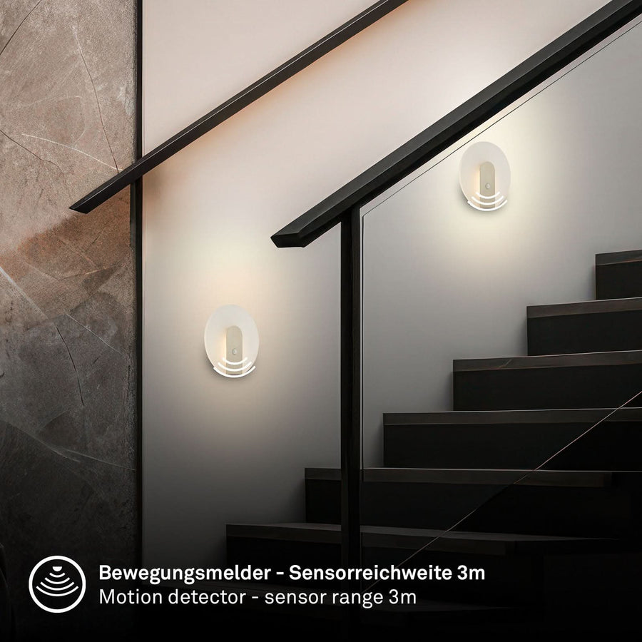 Applique murale LED rechargeable Taro en métal, doré, Ø 15 cm