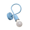 Applique murale Oxford en métal, bleu clair