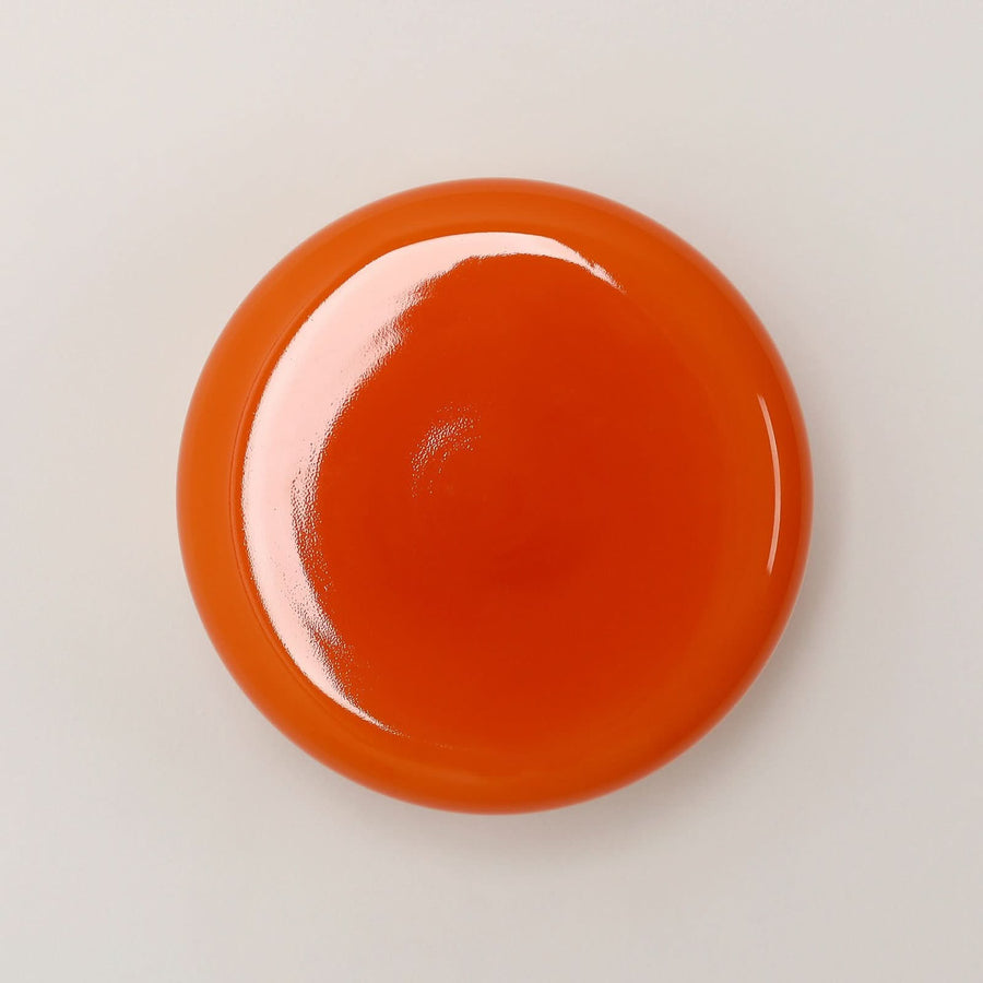 Applique murale BonBon en verre, orange, Ø 16 cm
