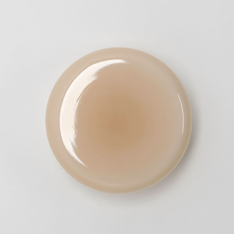 Applique murale BonBon en verre, beige, Ø 16 cm