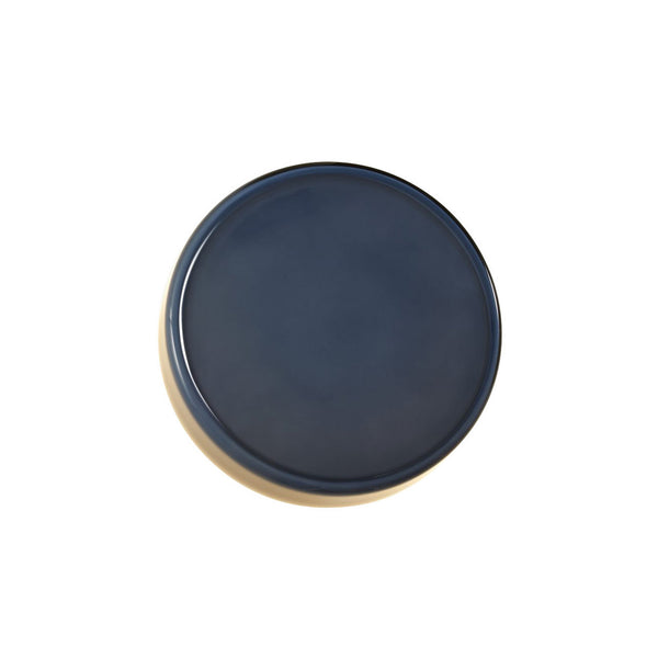Applique murale LED Caramel en verre, bleu et noir, Ø 38 cm