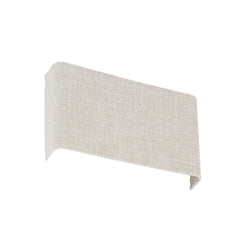 Applique murale Santana B en tissu, crème, 2 lumières, hauteur 15 cm