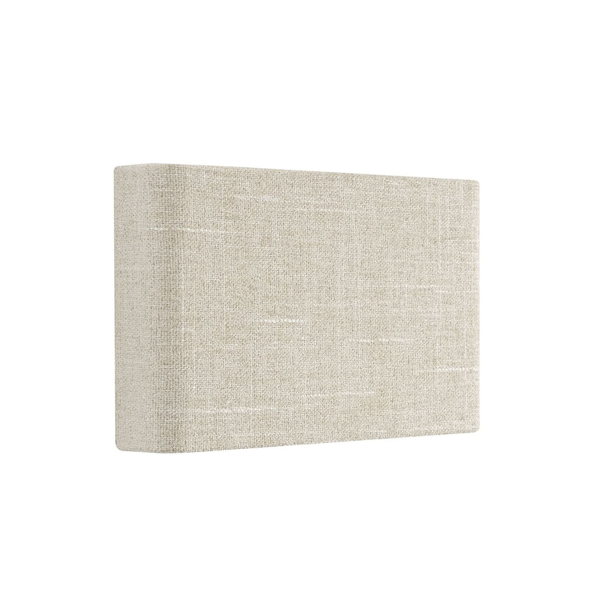 Applique murale Santana B en tissu, crème, 2 lumières, hauteur 15 cm