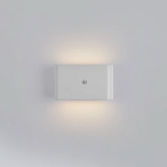 Applique murale LED rechargeable Ziddy en métal, blanc, hauteur 9,5 cm, IP44