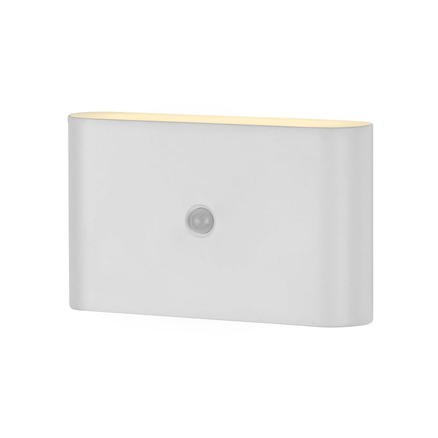 Applique murale LED rechargeable Ziddy en métal, blanc, hauteur 9,5 cm, IP44