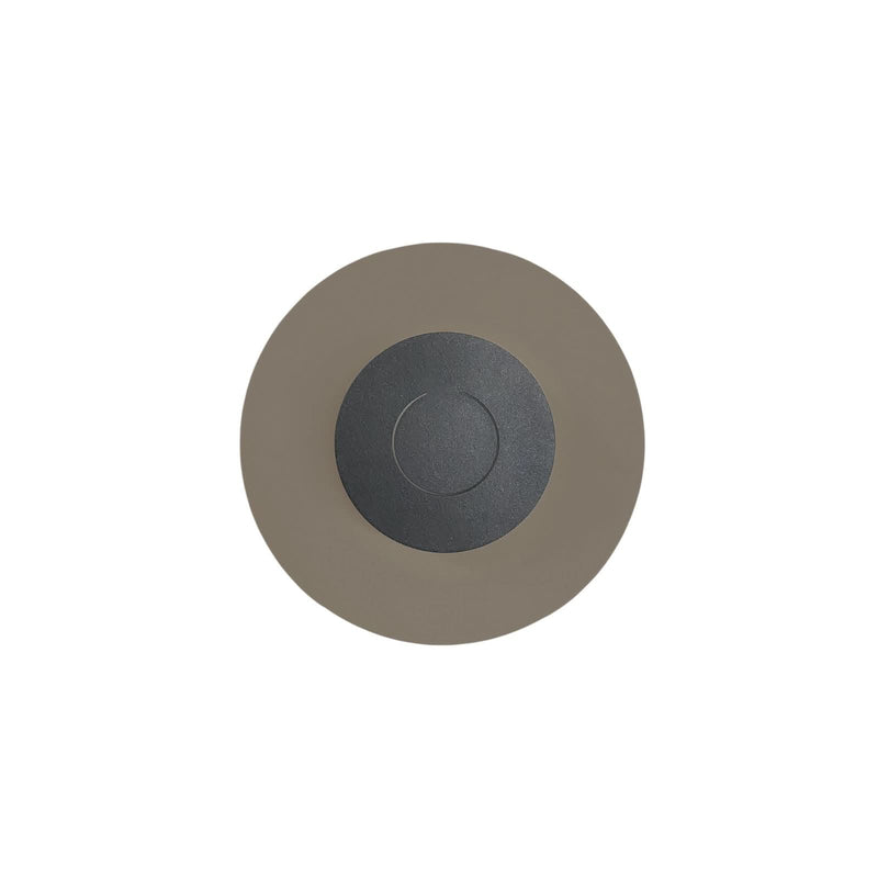 Applique murale LED DoppioZero en acier, crème et anthracite, Ø 30 cm