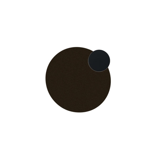 Applique murale LED Pois en acier, marron et noir, Ø 25 cm