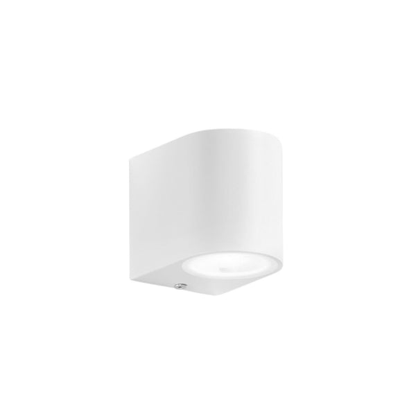 Applique d'extérieur ONE en aluminium, blanc, hauteur 8 cm, IP54