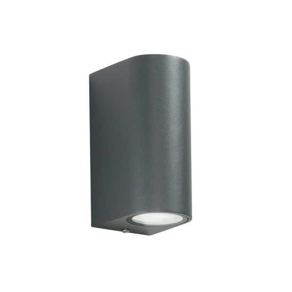 Applique d'extérieur ONE en aluminium, anthracite, 2 lumières, hauteur 13 cm, IP54