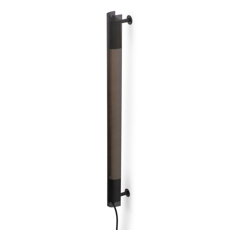 Applique murale Radent en acier, noir, hauteur 70 cm, 3000 K, 9 W, largeur 4,2 cm