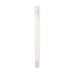 Applique murale Radent en acier, blanc, hauteur 70 cm
