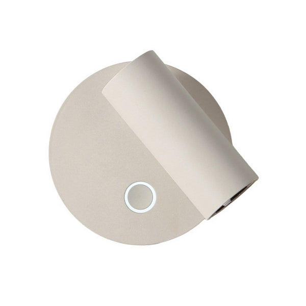Applique murale LED Tara en métal, blanc, Ø 8,6 cm
