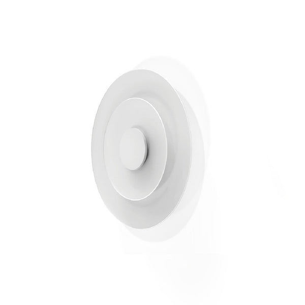 Applique murale LED Joint_W en métal, blanc, Ø 55 cm