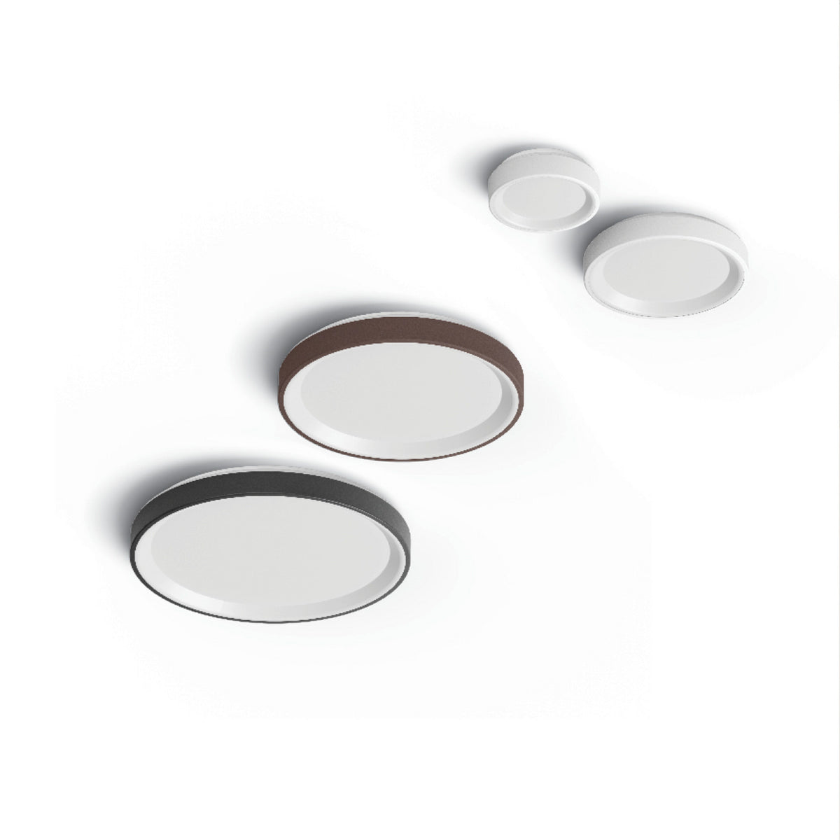 Applique murale LED Iside en métal, noir, Ø 35,2 cm