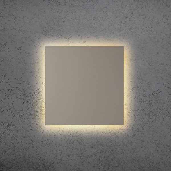 Applique murale LED Blade Q en aluminium, taupe, hauteur 44 cm