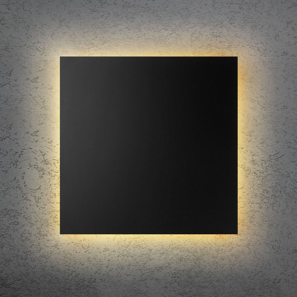 Applique murale LED Blade Q en aluminium, noir, hauteur 44 cm