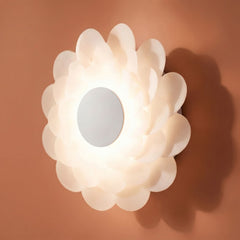 Applique murale LED Bloem, blanc, Ø 37,8 cm