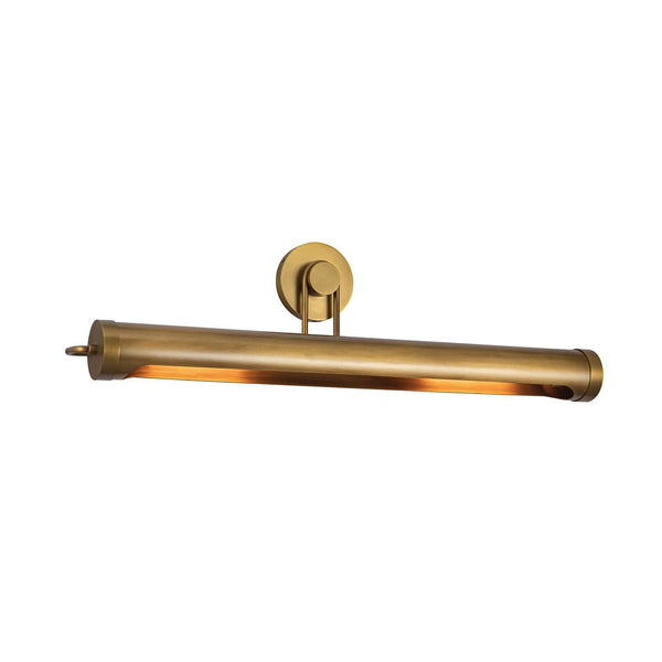Applique murale Wynwood en acier, laiton ancien, 2 lumières, hauteur 23,2 cm, 60 W, largeur 81,3 cm