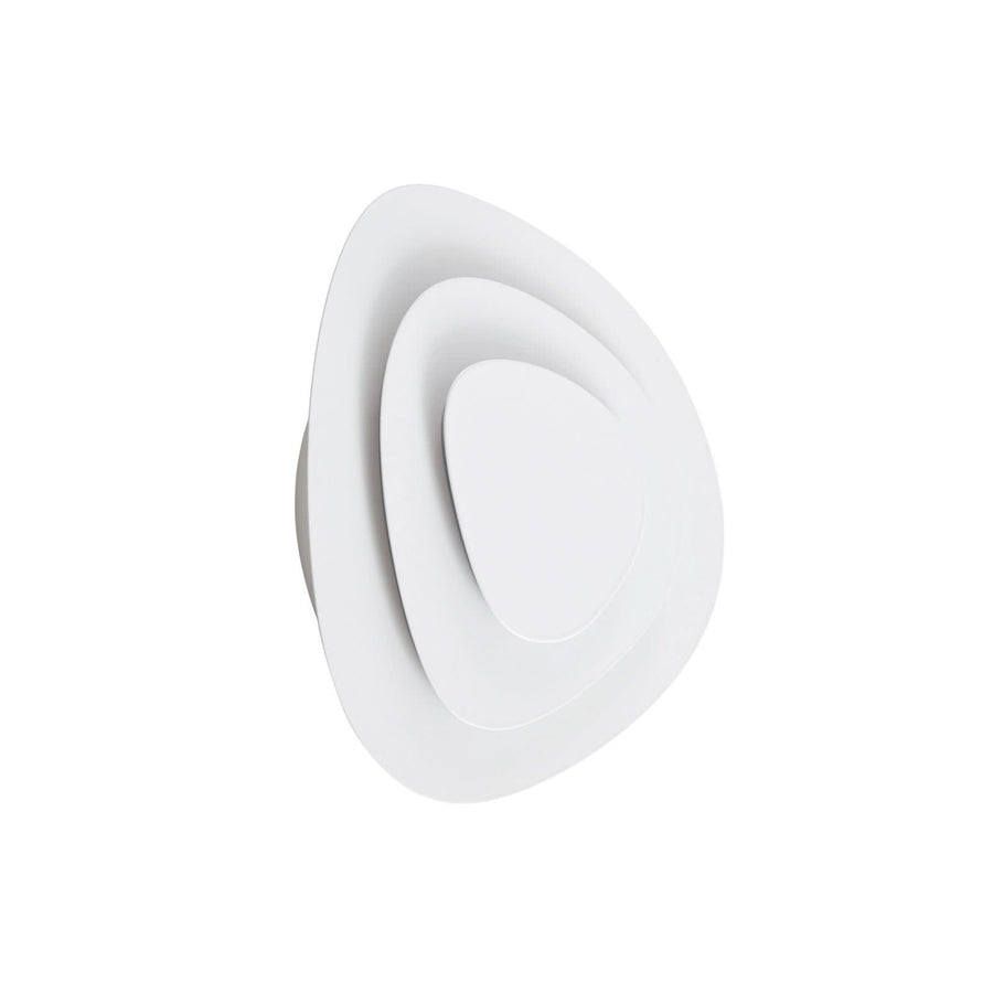 Applique murale LED Delar en métal, blanc, hauteur 25 cm