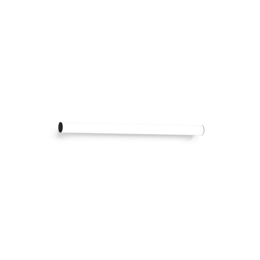 Applique murale LED Mirba 2.0 en aluminium, blanc et noir, hauteur 4 cm, IP44