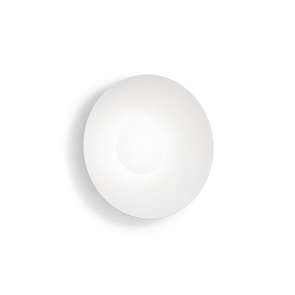 Applique murale LED Clea 1.0 en aluminium, blanc mat, Ø 35 cm