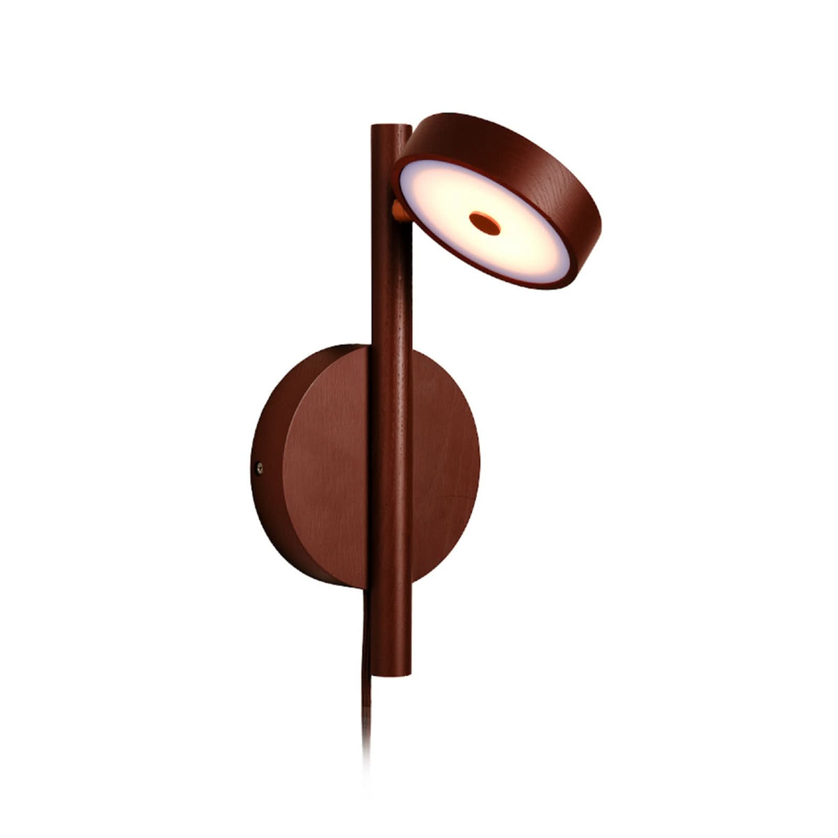 Applique murale LED Okinawa en bois, marron, hauteur 33 cm