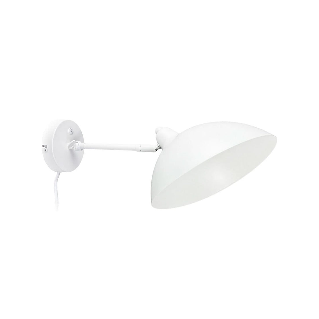 Applique murale Futura en métal, blanc, hauteur 19,2 cm