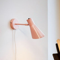Applique murale DL12 en métal, rose, Ø 20 cm