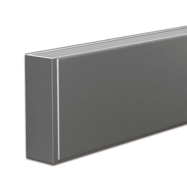 Applique murale LED Intero-line en aluminium, acier inoxydable, hauteur 7,2 cm, 36 W