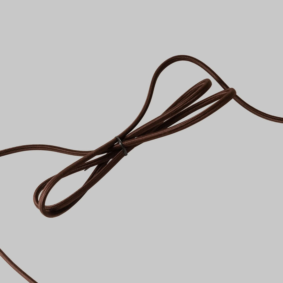 Applique murale Tivoli en pierre, marron, 2 lumières, Ø 9,5 cm