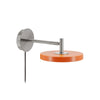 Applique murale LED Asteria Short en aluminium, orange, Ø 15 cm
