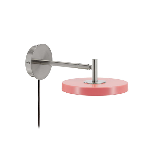 Applique murale LED Asteria Short en aluminium, rosé, Ø 15 cm