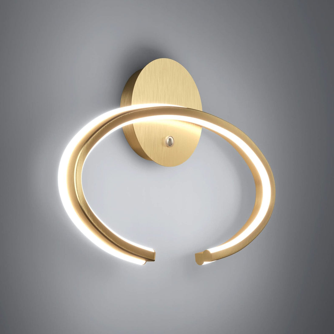 Applique murale LED Bogado en acier, doré, hauteur 24 cm