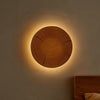 Applique murale LED Havana S en bois, noir mat, Ø 19 cm, IP44, 12 W