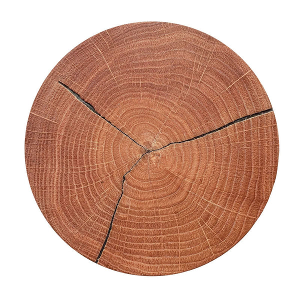 Applique murale LED Havana M en bois, noir mat, Ø 34 cm, IP44, 12 W