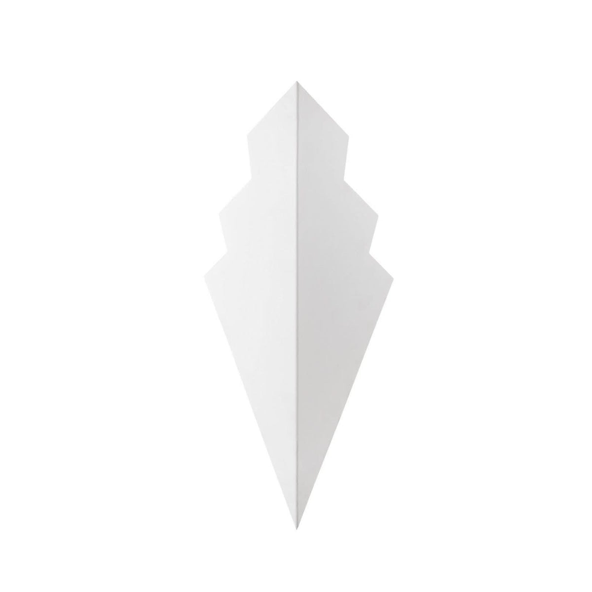 Applique murale Arrow en métal, blanc, hauteur 40 cm