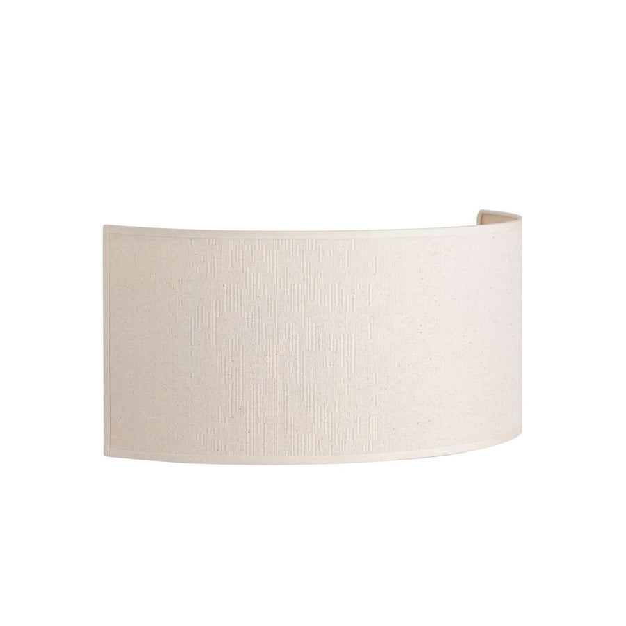 Applique murale Nature en tissu, crème, 2 lumières, hauteur 16 cm