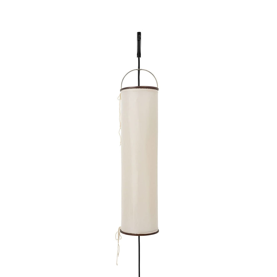 Applique murale Silk Lantern, beige et noyer