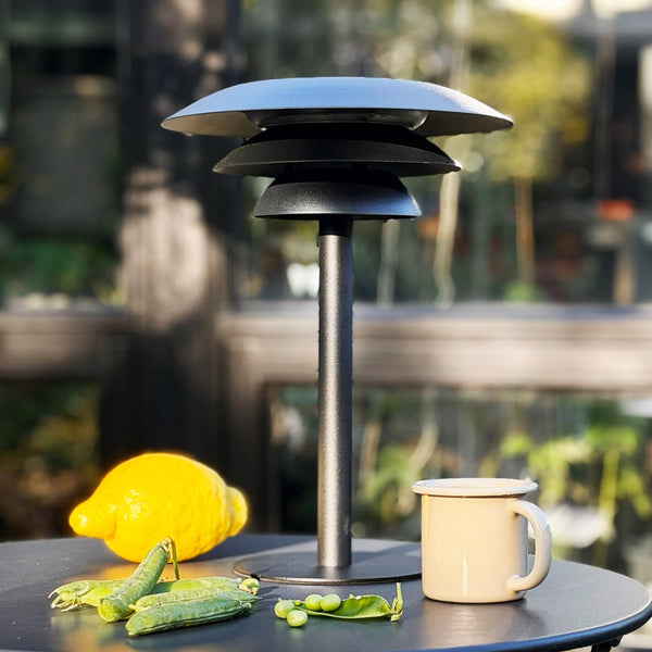 Lampe solaire d'extérieur DL25 en métal, noir, Ø 25 cm, IP44