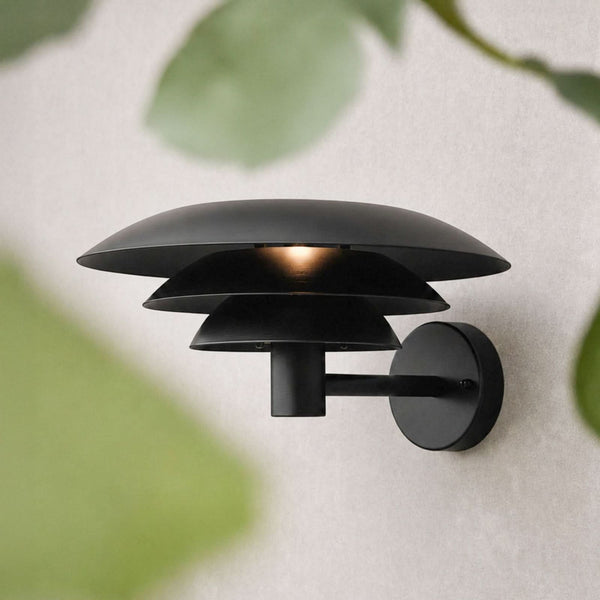 Applique d'extérieur DL30 en aluminium, noir, hauteur 16,5 cm, IP44