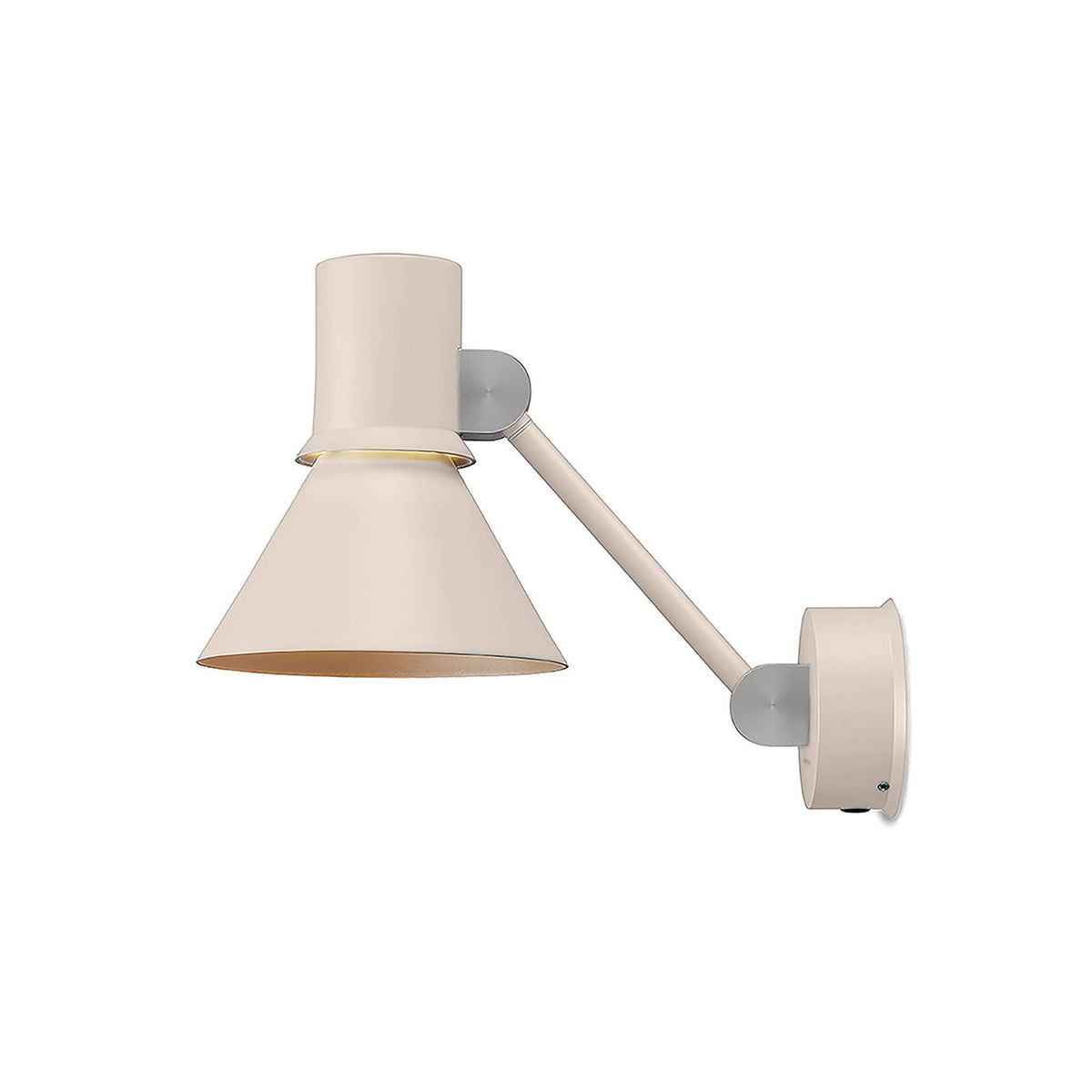 Applique murale Type 80 W2 en aluminium, beige, Ø 14,5 cm, 2700 K, 6 W, hauteur 16 cm