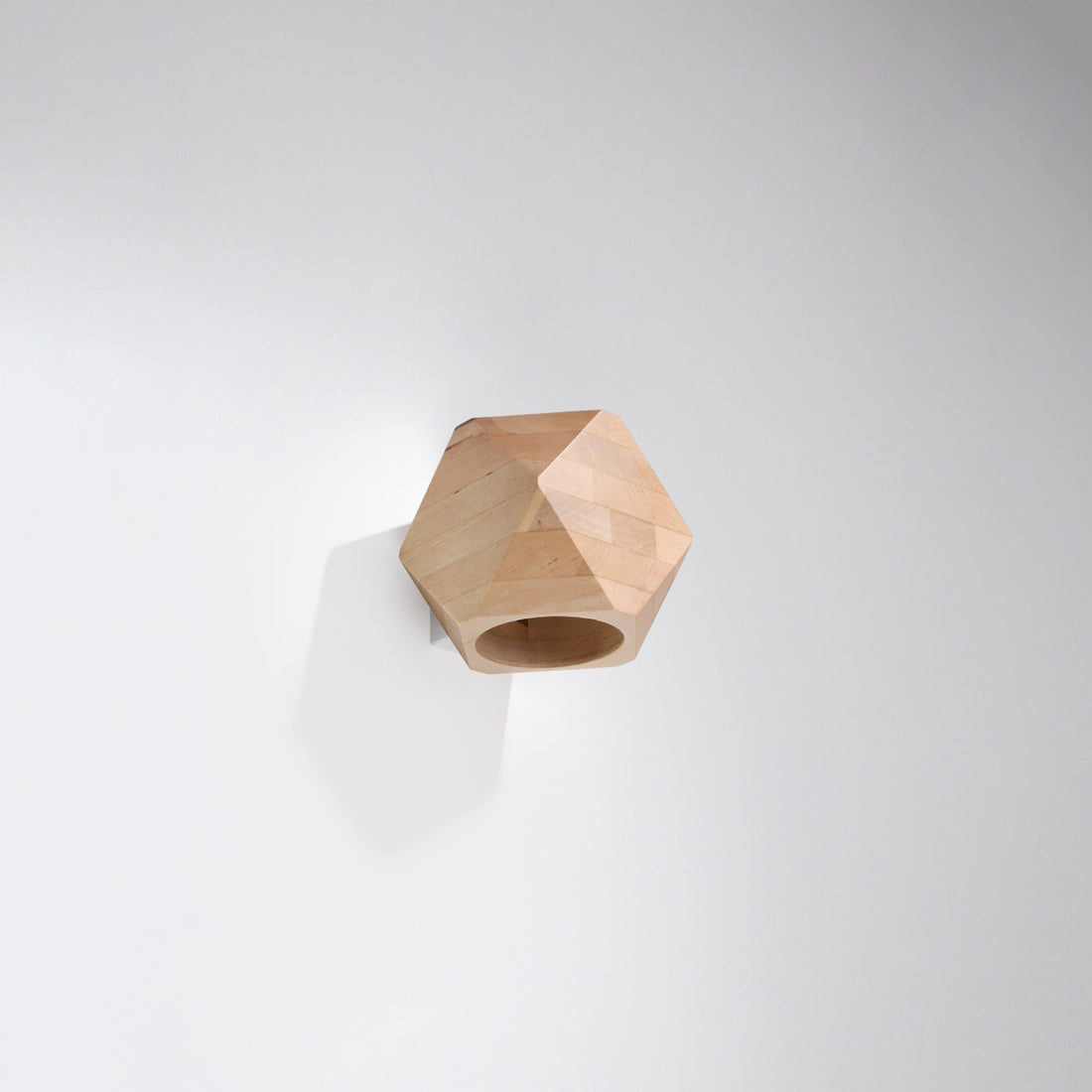 WOODY natural wood wall lamp