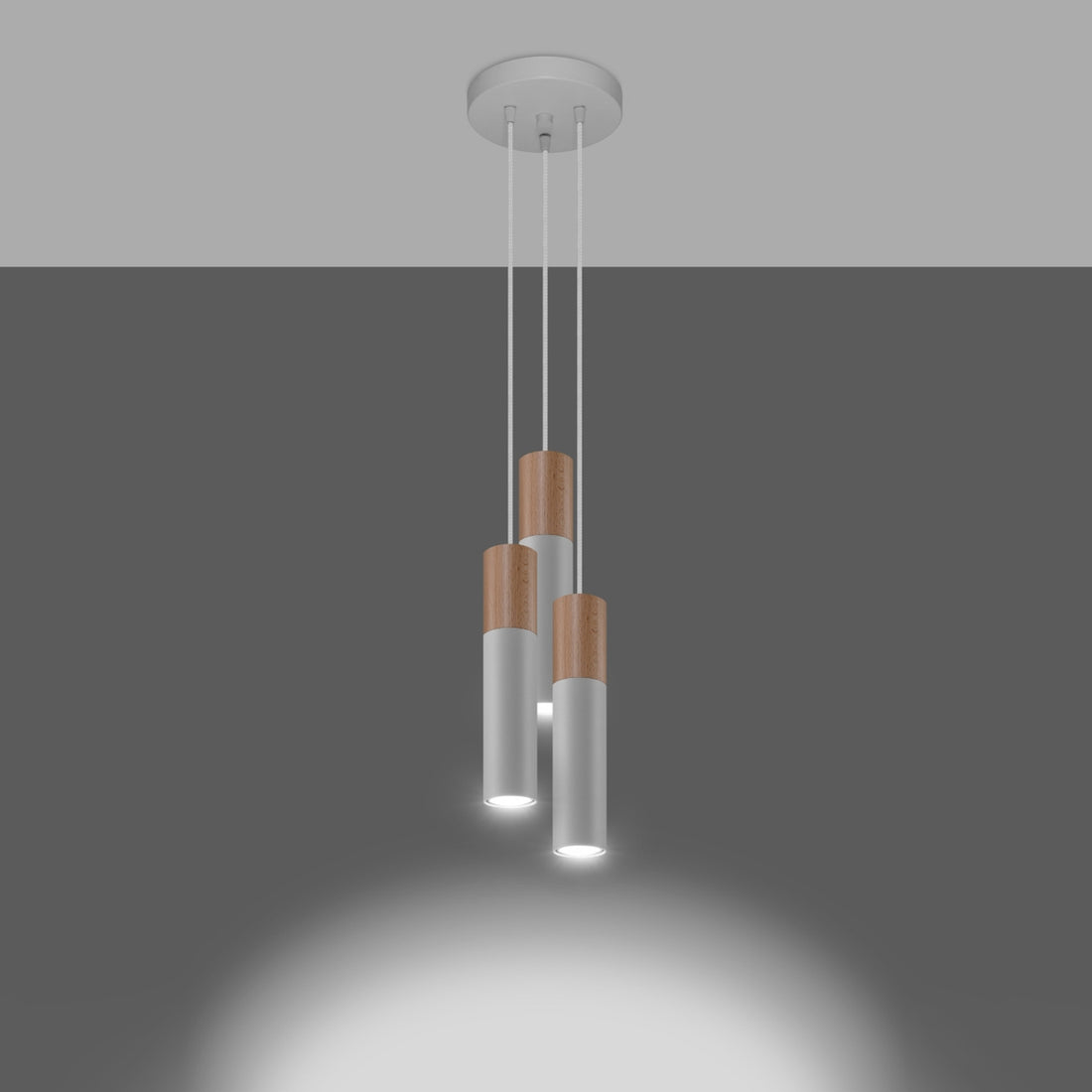 PABLO 3-light pendant lamp
