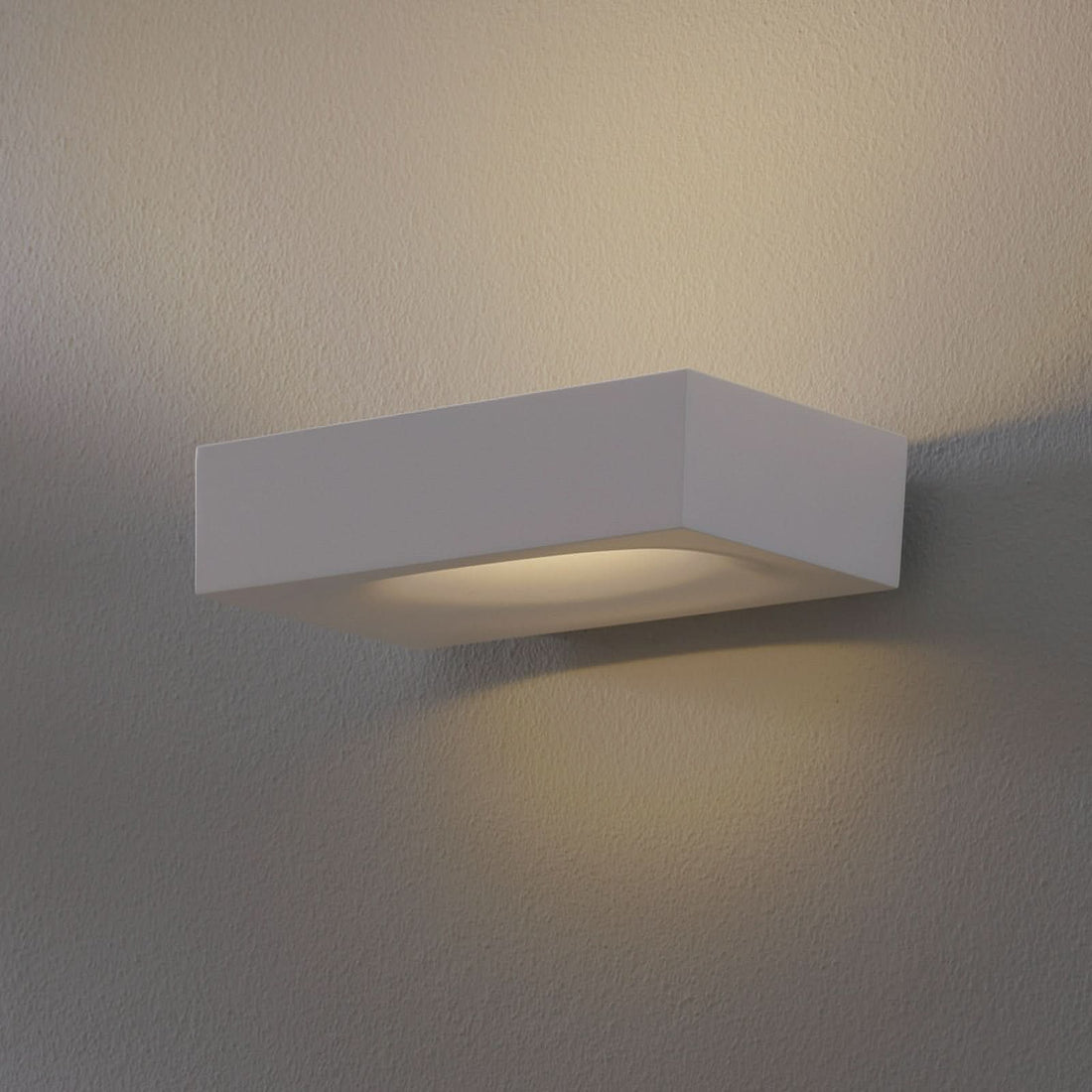 Applique murale LED Melete en aluminium, blanc, hauteur 5,5 cm