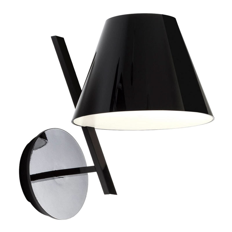 Applique murale La Petite en aluminium, noir, hauteur 25,8 cm