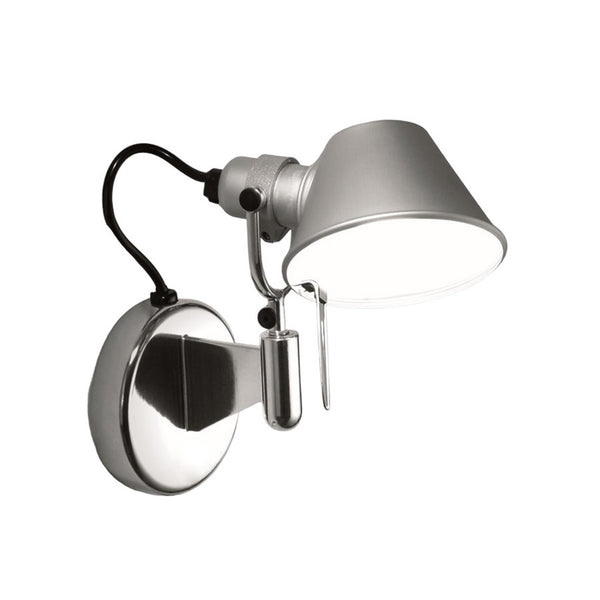 Applique murale LED Tolomeo Micro Faretto en aluminium, hauteur 20 cm, 3000 K, 9 W